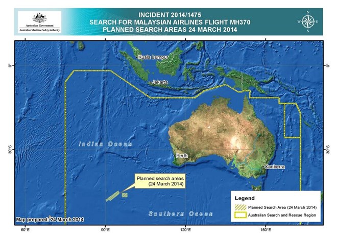 Máy bay Trung Quốc đã tìm thấy vật thể nghi của MH370