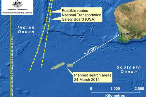 Phát hiện 122 vật thể nghi của MH370