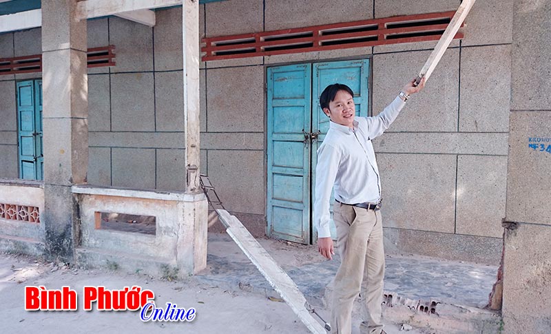 Nhà trẻ... giữa sân trường THCS Minh Hưng