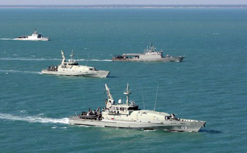 Hải quân Indonesia trong một cuộc tập trận với Úc - d