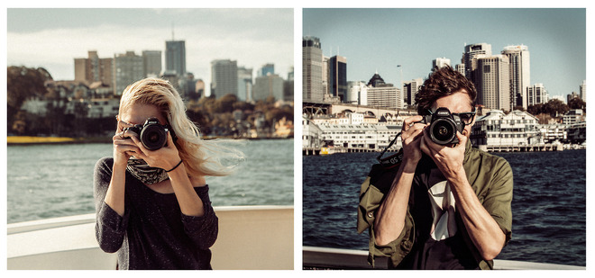 Peter Sedlacik và Zuzu Galova cùng làm mẫu cho nhau ở đảo Biennale Cockatoo, Australia.