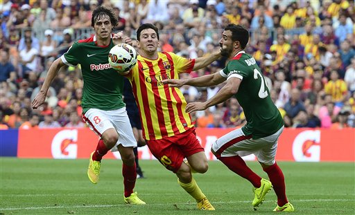 Hàng thủ Bilbao vẫn phải hết sức dè chừng với Messi
