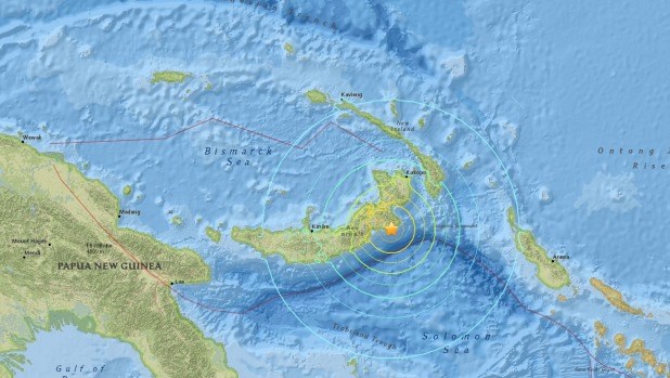 Động đất 7,5 độ Richter ở Papua New Guinea, cảnh báo sóng thần