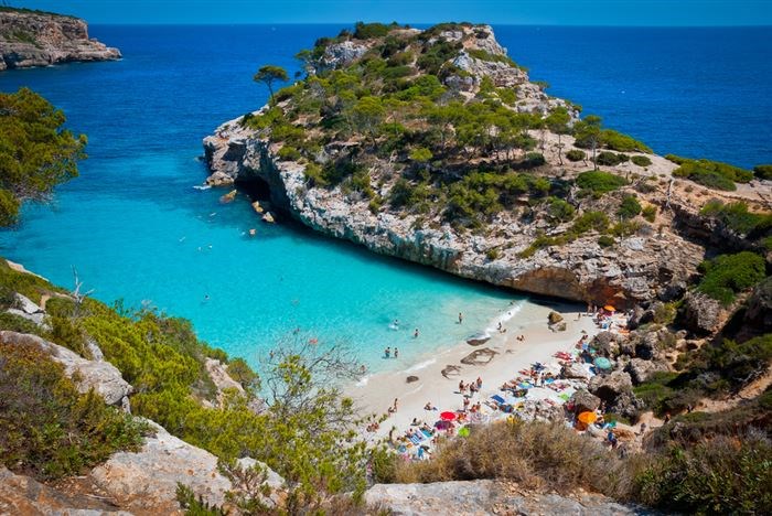 Bãi biển Calo des Moro - Mallorca, Tây Ban Nha.