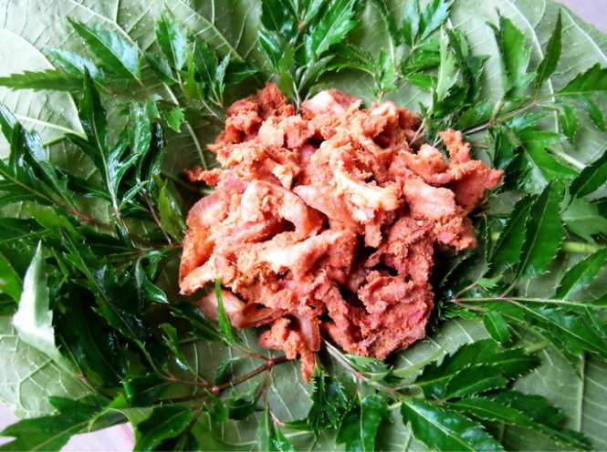 Món thịt chua xứ Mường hấp dẫn và thơm ngon - Ảnh: Nguyễn Thế Lượng