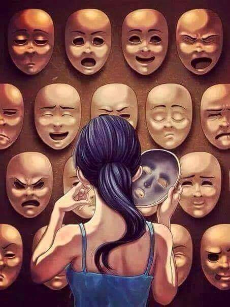 Mỗi ngày con người sẽ phải chọn lựa để khoác lên mình chiếc mặt nạ cảm xúc.