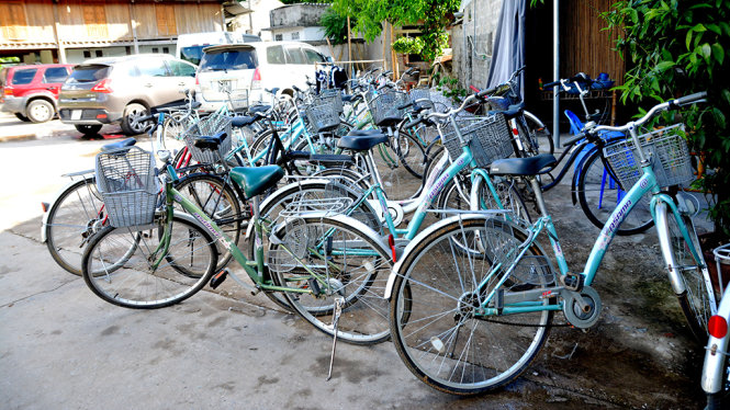 Xe đạp dành cho du khách thuê - Ảnh: Phạm Tô Chiêm 