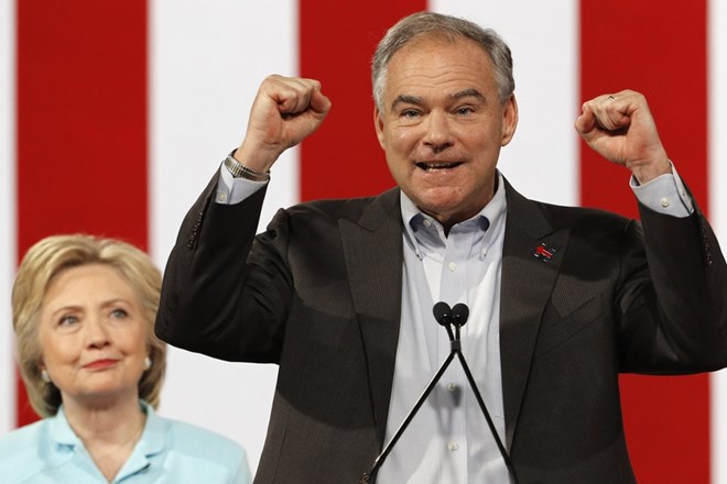 Đảng Dân chủ Mỹ đề cử ông Tim Kaine làm ứng viên Phó Tổng thống