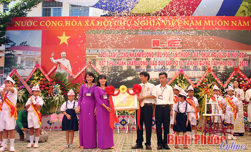 Đồng Phú, Chơn Thành: Thêm 2 trường đạt chuẩn quốc gia