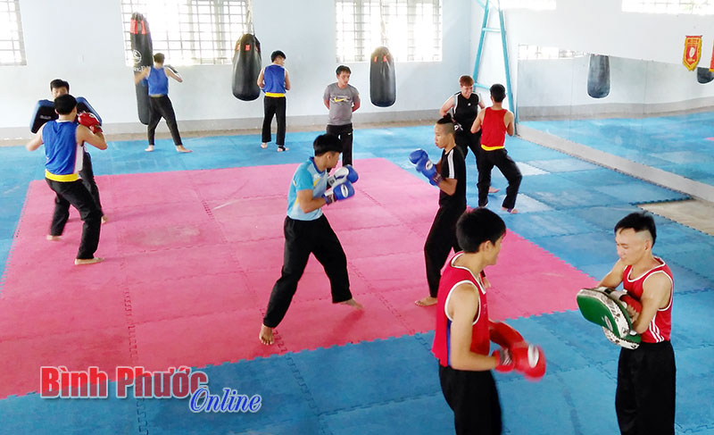 Đội tuyển võ thuật cổ truyền Bình Phước tích cực tập luyện chuẩn bị cho liên hoan võ thuật toàn tỉnh năm 2016