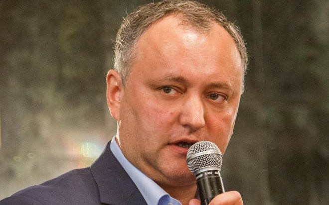 Ông Igor Dodon dẫn đầu về tỷ lệ ủng hộ của cử tri. 