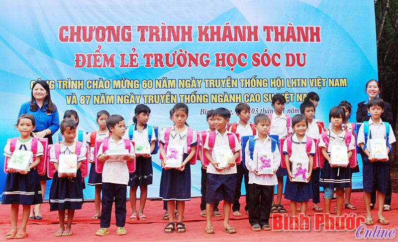 Khánh thành điểm lẻ trường học Sóc Du