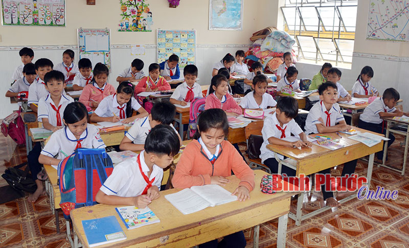 Phòng học được xây dựng từ xã hội hóa giáo dục ở Trường tiểu học Minh Thắng