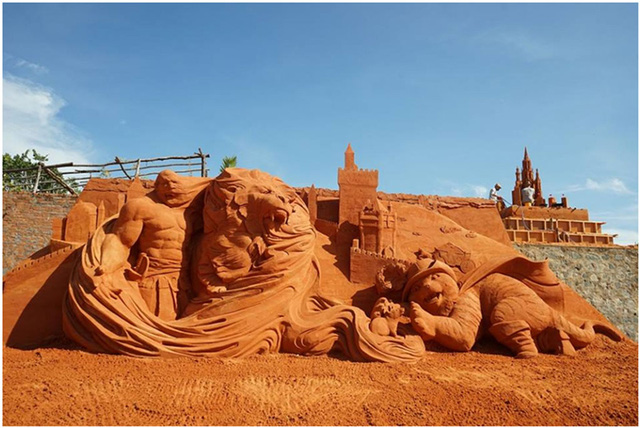 Phan Thiết có Công viên tượng cát đầu tiên trên thế giới - Ảnh 9.