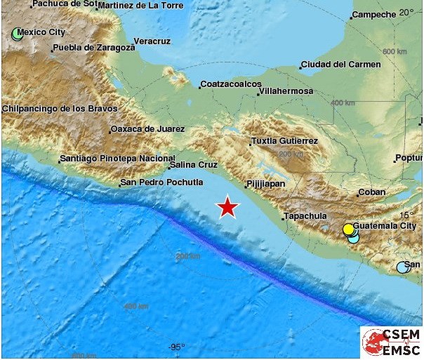 Động đất 8 độ Richter ngoài khơi Mexico, kích hoạt cảnh báo sóng thần