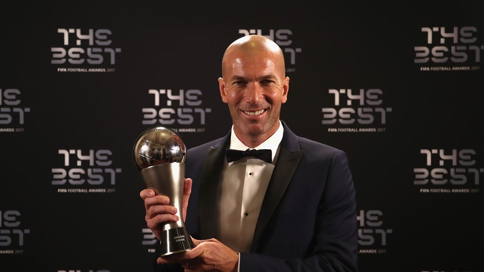 Zinedine Zidane - HLV nam xuất sắc nhất. (Nguồn: Getty Images)