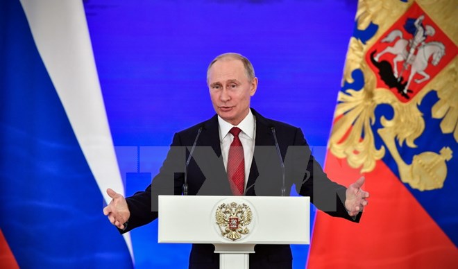 Ông Putin tuyên bố tiếp tục tranh cử tổng thống Nga năm 2018