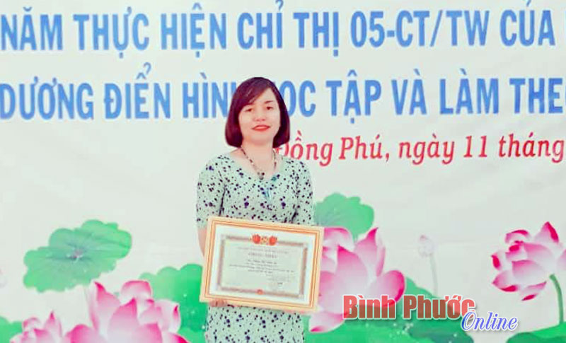 Cô Đặng Thị Nhật Lệ góp sức cho sự nghiệp “trồng người”