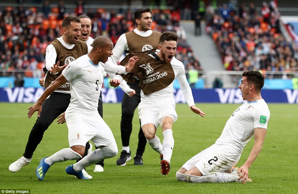 ...mang chiến thắng tối thiểu về cho Uruguay.