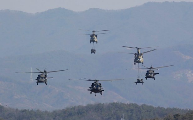 Hàn Quốc và Mỹ thông báo tiến hành cuộc tập trận Dong Maeng hình ảnh 1 Han Quoc va My thong bao tien hanh cuoc tap tran Dong Maeng hinh anh 1