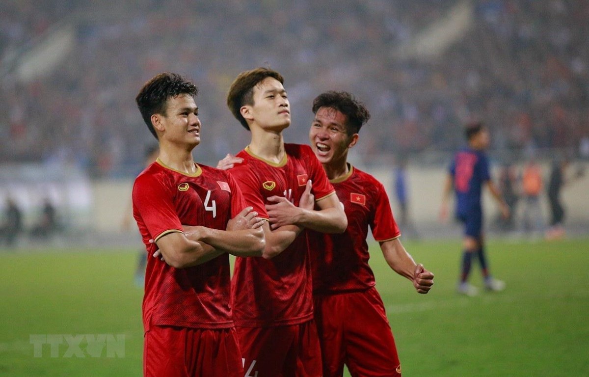 U23 Việt Nam hiên ngang giành vé tham dự vòng chung kết U23 châu Á 2020. (Ảnh: Trọng Đạt/TTXVN)