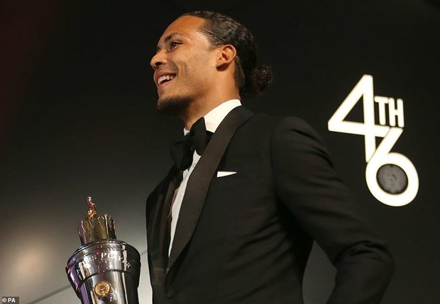 Virgil van Dijk gianh giai Cau thu hay nhat Premier League tu PFA hinh anh 1