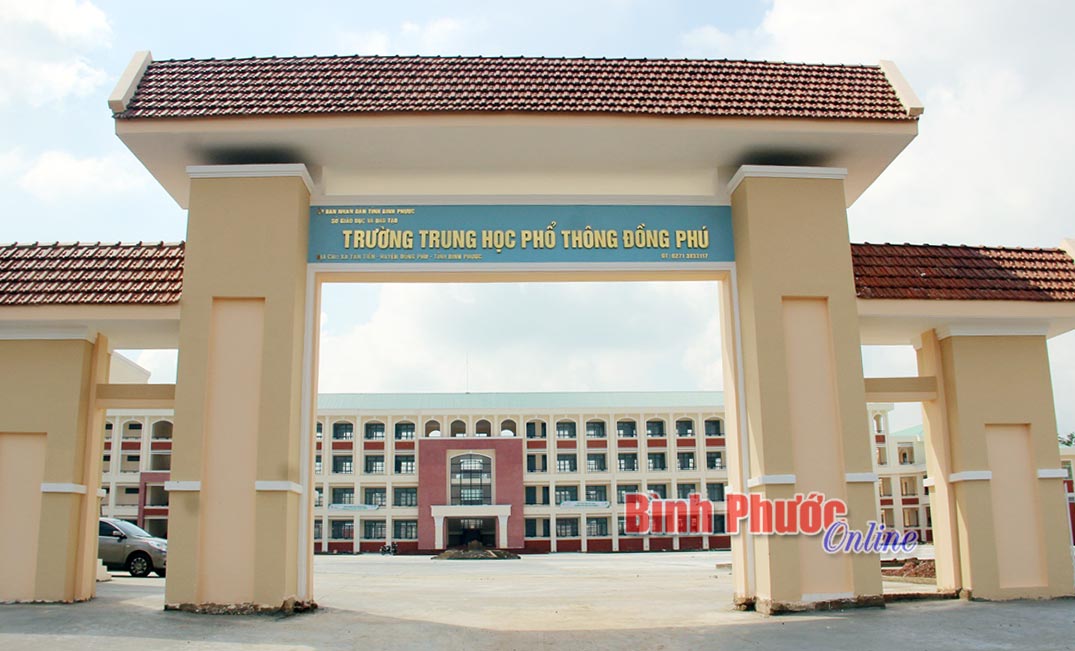 Dự án Trường THPT Đồng Phú hoàn thành vượt tiến độ