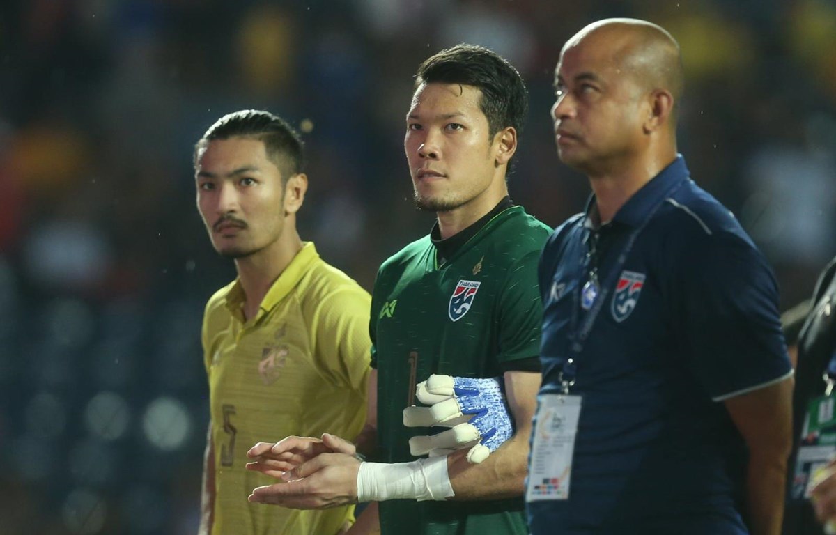 Các cầu thủ Thái Lan buồn bã sau thất bại. (Nguồn: Siam Sports)