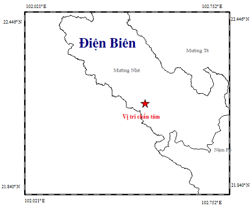 Xay ra tran dong dat thu chin trong nam nay tai Dien Bien hinh anh 1