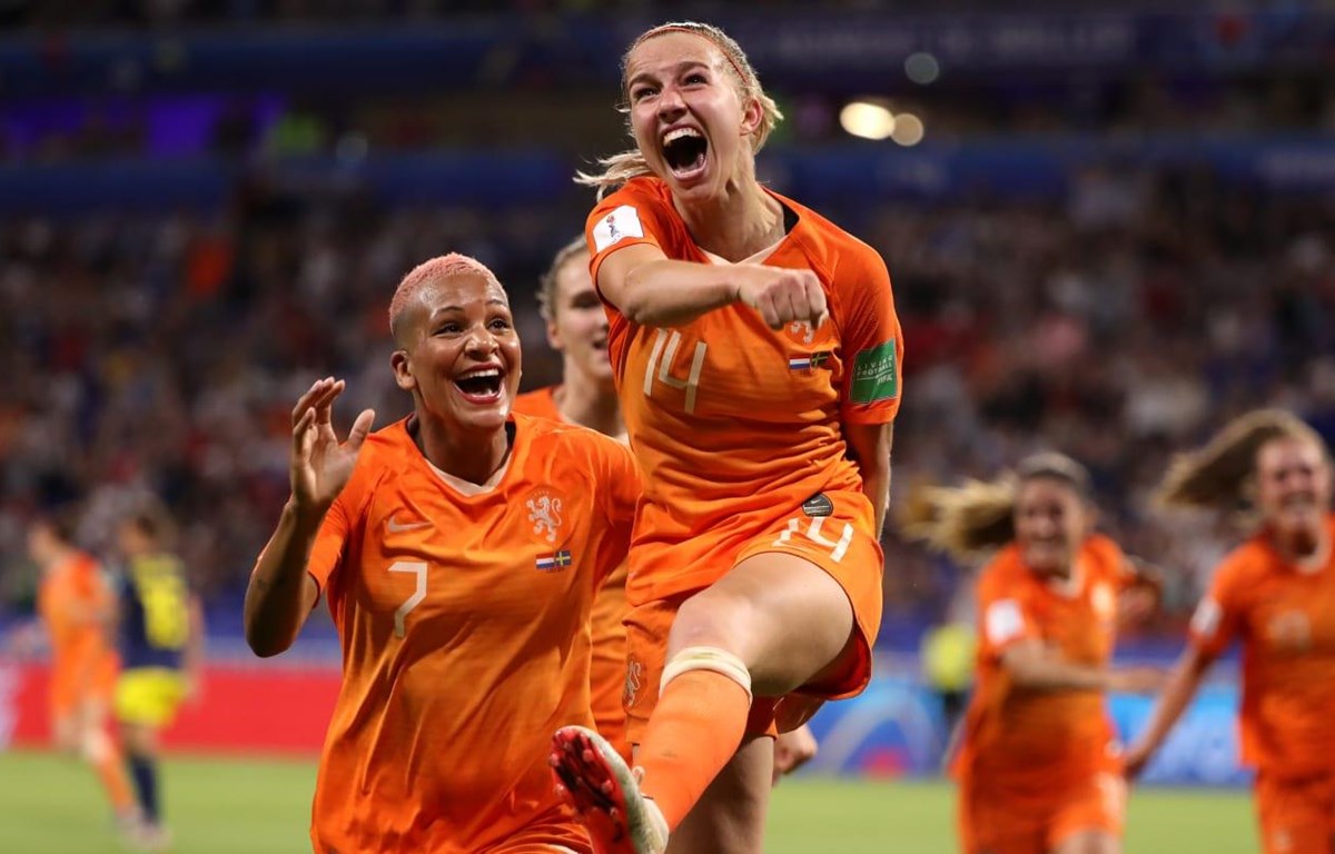 Jackie Groenen (số 14) mang chiến thắng về cho Hà Lan. (Nguồn: Getty Images)