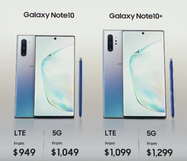 Samsung Galaxy Note 10 chinh thuc ra mat voi gia ban tu 949 USD hinh anh 3
