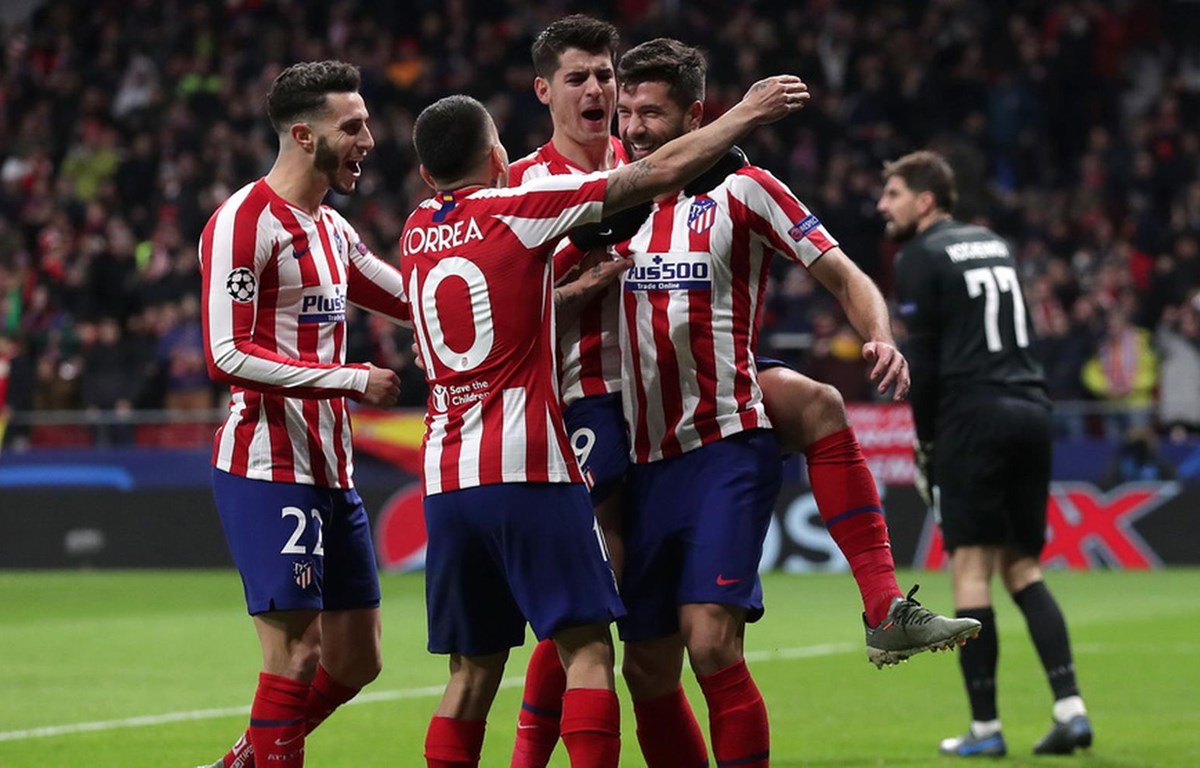 Atletico Madrid giành vé vào vòng 1/8 Champions League. (Nguồn: AFP/Getty Images)
