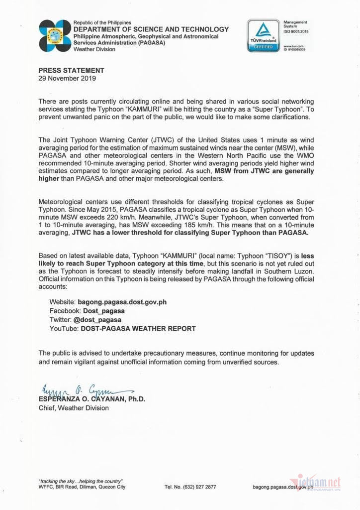 Si&ecirc;u b&atilde;o sắp đổ bộ, BTC SEA Games 30 ra th&ocirc;ng b&aacute;o khẩn