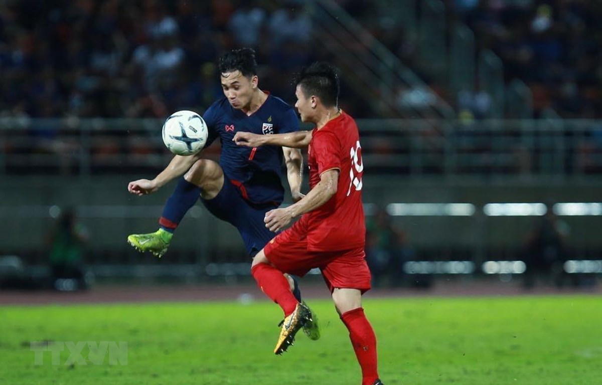 Việt Nam sẽ xây chắc ngôi đầu nếu đánh bại Thái Lan. (Ảnh: Trọng Đạt/TTXVN)