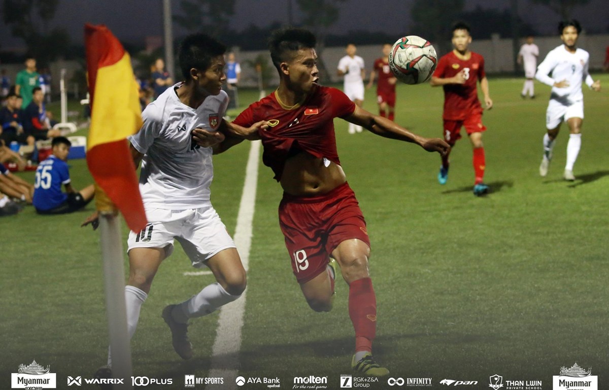 U22 Việt Nam hoà 2-2 U22 Myanmar ở trận đấu giao hữu trước thềm SEA Games 30. (Ảnh: MFF)