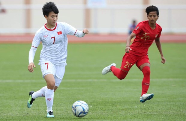 Tuyen nu Viet Nam gap chu nha Philippines o ban ket SEA Games 30 hinh anh 1