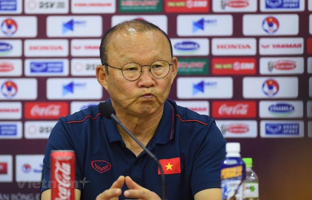 Huấn luyện viên Park Hang-seo tự tin Công Phượng sẽ toả sáng và ghi bàn trước Thái Lan ở trận đấu vào ngày mai (19/11). (Ảnh: Nguyên An/Vietnam+)