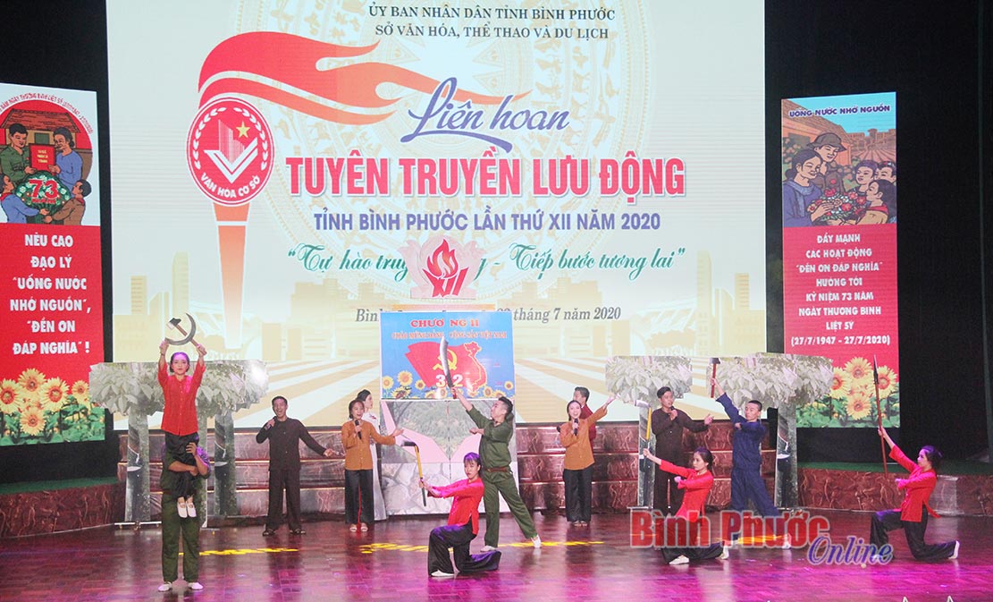 Bế mạc Liên hoan tuyên truyền lưu động tỉnh Bình Phước lần thứ XII, năm 2020