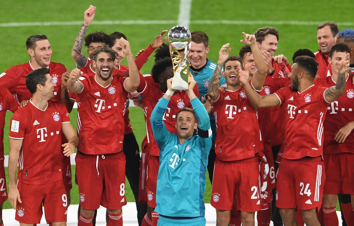 Bayern Munich lần thứ 5 nâng cúp trong năm 2020. (Nguồn: Getty Images)