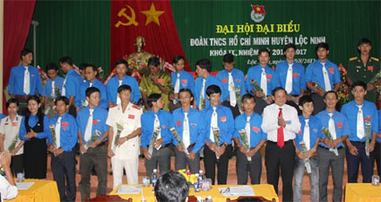 Huyện đoàn Lộc Ninh đại hội đại biểu khóa IX, nhiệm kỳ 2012