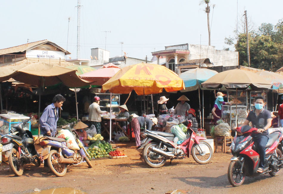 Chợ Bù Na quá tải