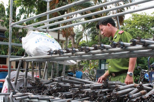 Tang vật trộm cắp, h&ocirc;i của bị c&ocirc;ng an thu giữ  2