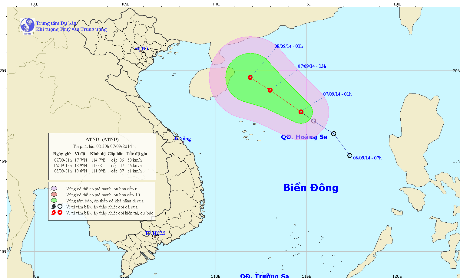 Tin ATNĐ trên biển Đông