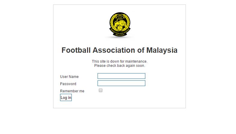 trang chủ của Liên đoàn bóng đá Malaysia cũng bị tấn công