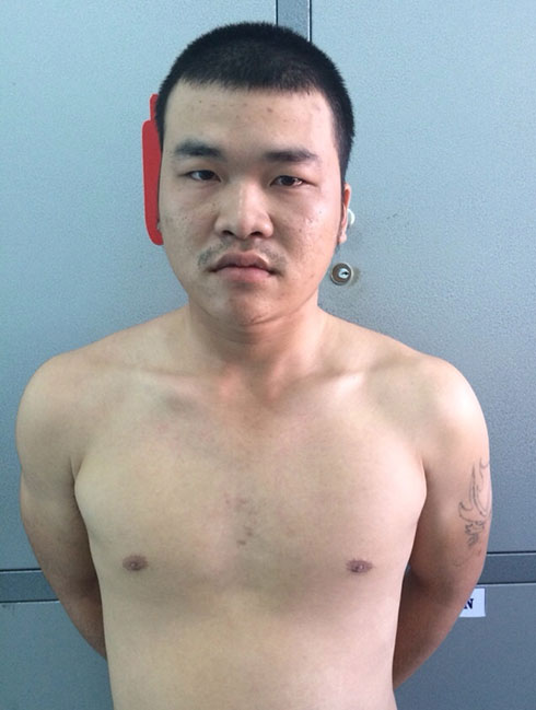 Nghi can Nguyễn Ho&agrave;i Nam tại cơ quan điều tra - Ảnh: Ho&agrave;i Thương