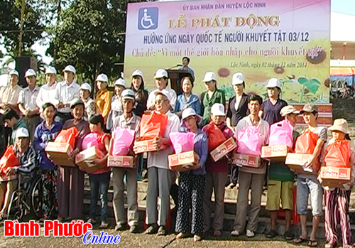 Lộc Ninh hưởng ứng Ngày quốc tế người khuyết tật