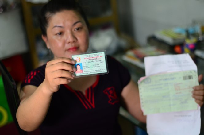 Chị Nguyễn Thị Kim Điệp ở P. B&igrave;nh Trị Đ&ocirc;ng A, Q.B&igrave;nh T&acirc;n (TP.HCM) c&oacute; số CMND tr&ugrave;ng với một người t&ecirc;n K.T.M. ở P.9, Q.6, nhưng khi chị Điệp t&igrave;m đến địa chỉ n&agrave;y th&igrave; chủ nh&agrave; cho biết kh&ocirc;ng c&oacute; ai t&ecirc;n K.T.M. ở đ&acirc;y - Ảnh: Thanh T&ugrave;ng