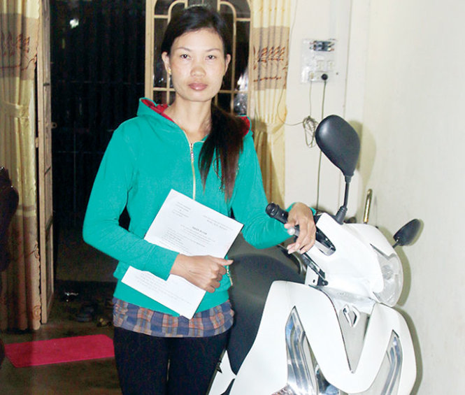 Nạn nhân Vũ Thị Hương - Ảnh: THÁI LỘC