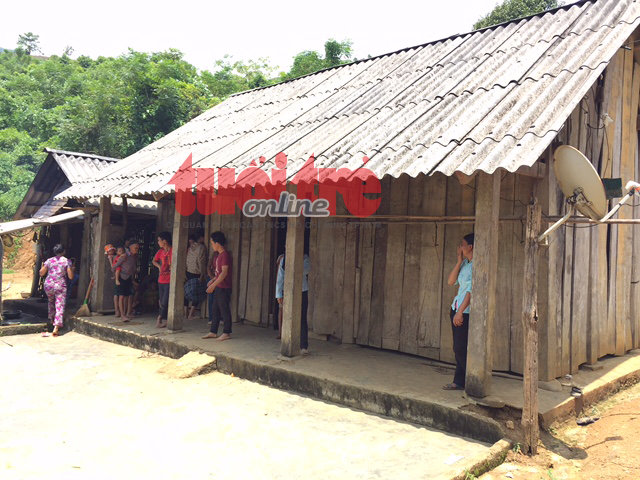 Ng&ocirc;i nh&agrave; của gia đ&igrave;nh nạn nh&acirc;n - Ảnh: M.Quang