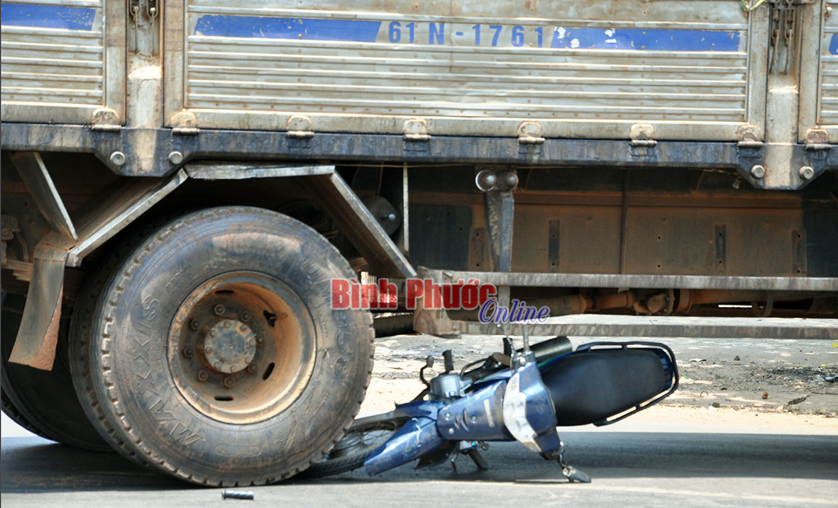 Hiện trường vụ tai nạn xảy ra ngày 23-3